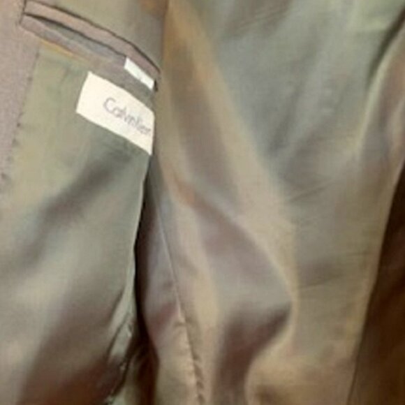 Calvin Klein Boy's Formal Separate Suit Jacket Blazer Gray Fully Lined Size 18R - Picture 7 of 8